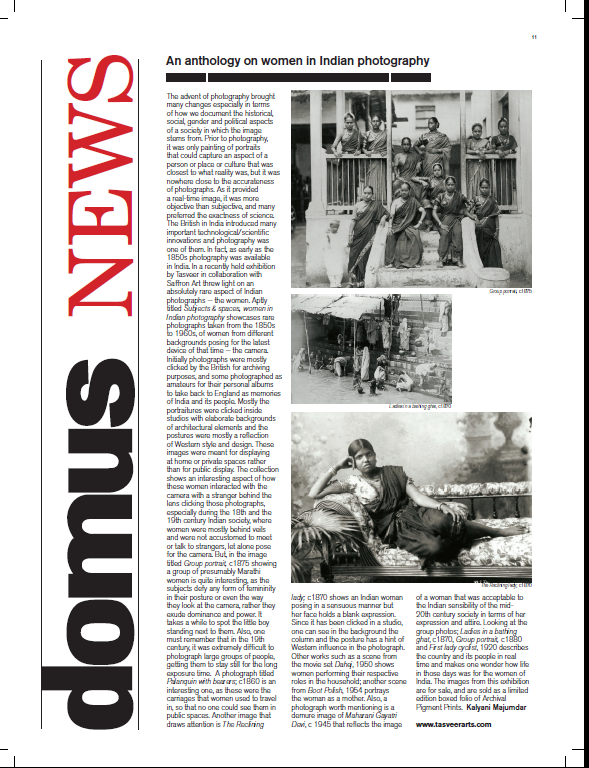 An anthology on women in Indian photography